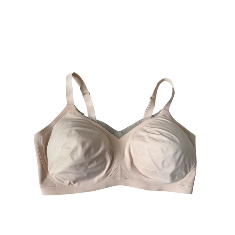 Honeylove Bra Crossover Unlined Wireless Light Pink size 2X